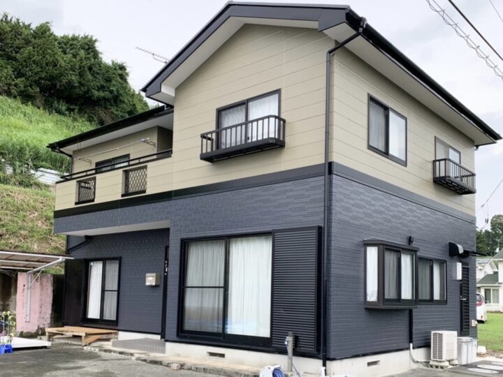 茨城県北茨城市/サーモアイ4F・パーフェクトトップを使用して屋根・外壁塗装