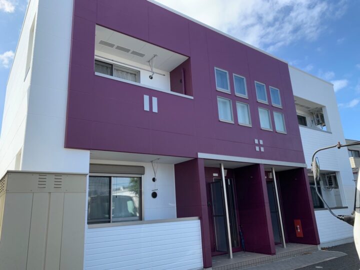 茨城県日立市/屋根・外壁のアパート塗装/パワーシリコンマイルド・パーフェクトトップ使用