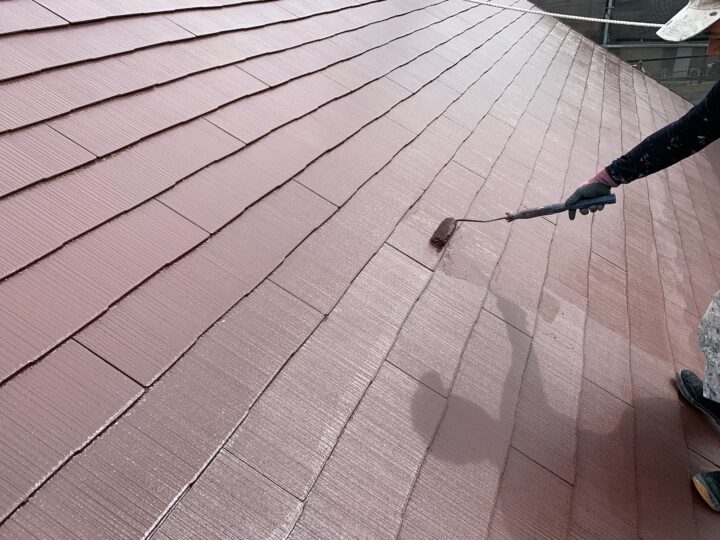 屋根上塗り/スーパーシャネツサーモSi