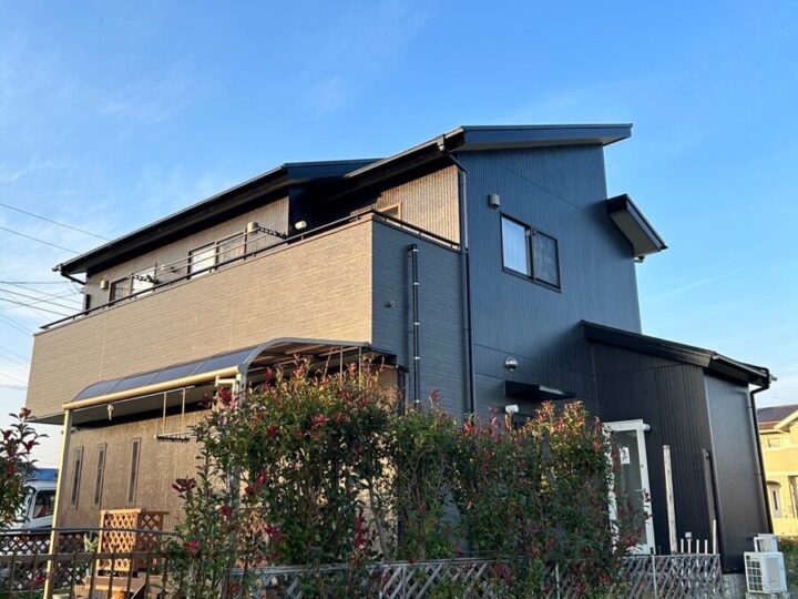 茨城県高萩市/スーパーシャネツサーモF(屋根）超低汚染リファイン1000MF-IR(外壁) を使って屋根･外壁塗装工事