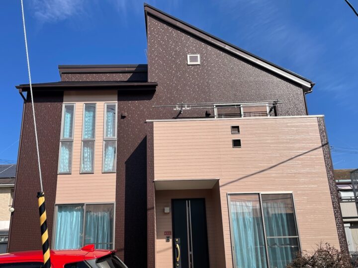 福島県いわき市/スーパーシャネツサーモF(19-20B･キャビアブラウン）超低汚染リファイン1000MF-IR(15-30B･ヤララブラウン/15-60D･モカ）を使って屋根･外壁塗装工事